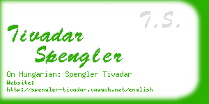 tivadar spengler business card